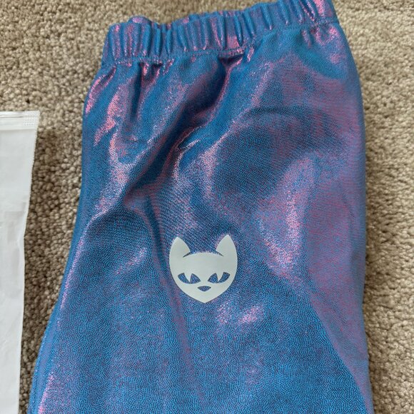 HIRO GATO Mystique Metallic Spandex Leggings M MEDIUM BRAND NEW LIMITED L@@K! - Picture 2 of 12